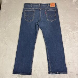 Levi’s 569 Mens Loose Straight Blue Jeans 40x30 (38x28) Distress Fading Denim